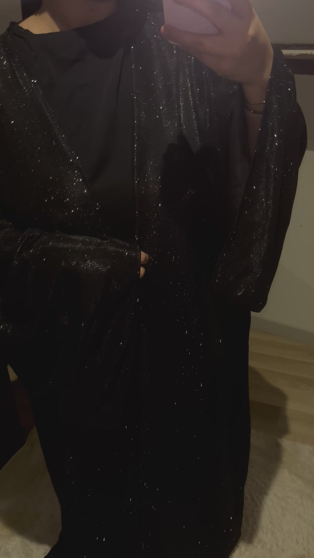 Abaya Diyā Black (PRÉCOMMANDE)